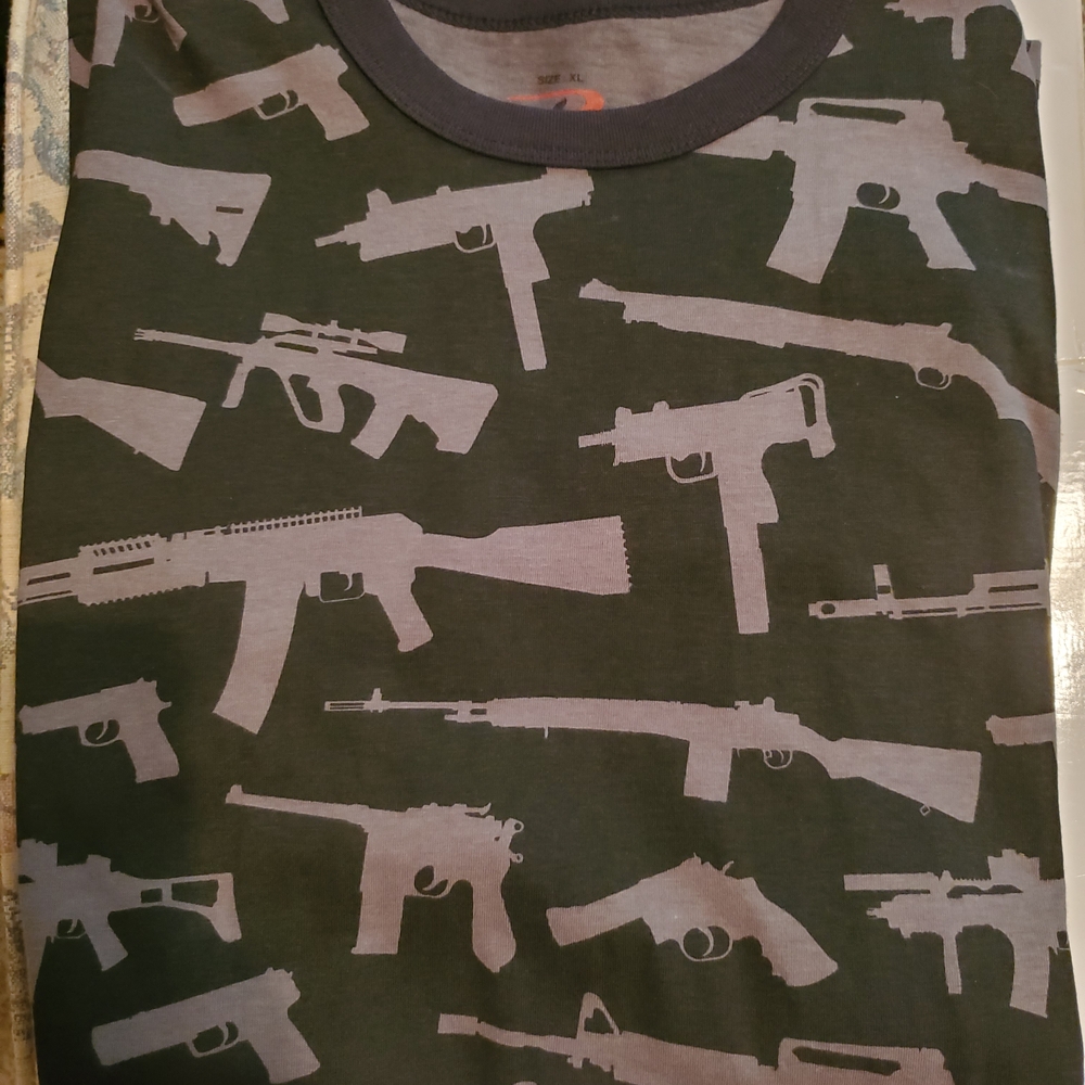 Brand New Rothco Firearm/gun All Over Print Short Sleeve Tee